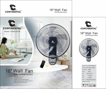 ventilateur Mural Continental FW45-811R